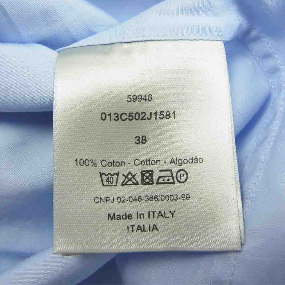 Dior ディオール 国内正規品 013C502J1581 AIR DIOR M.Woven Shirt エアディオール ウーブンシャツ ブルー系 38【中古】