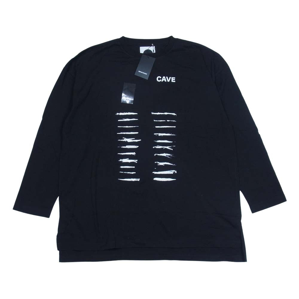 Moonage Devilment ムーンエイジデビルメント mcs-0613 Graphic Over L/S T-shirts グラフィック オーバーサイズ 長袖 Tシャツ ブラック系 46【新古品】【未使用】【中古】