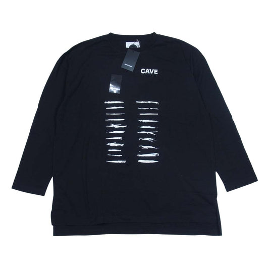 Moonage Devilment ムーンエイジデビルメント mcs-0613 Graphic Over L/S T-shirts グラフィック オーバーサイズ 長袖 Tシャツ ブラック系 46【新古品】【未使用】【中古】