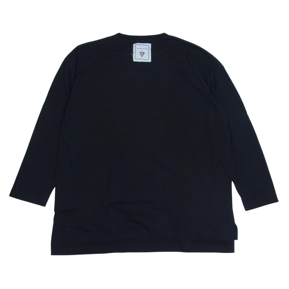 Moonage Devilment ムーンエイジデビルメント mcs-0613 Graphic Over L/S T-shirts グラフィック オーバーサイズ 長袖 Tシャツ ブラック系 46【新古品】【未使用】【中古】