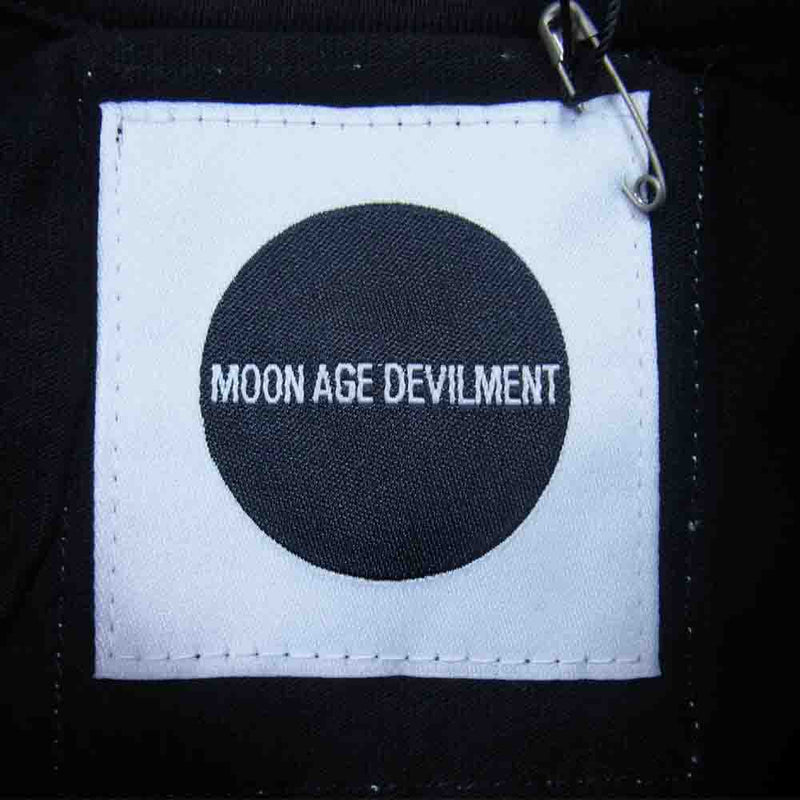 Moonage Devilment ムーンエイジデビルメント mcs-0613 Graphic Over L/S T-shirts グラフィック オーバーサイズ 長袖 Tシャツ ブラック系 46【新古品】【未使用】【中古】