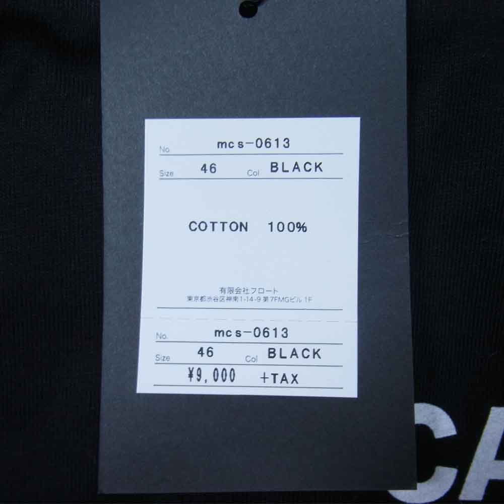 Moonage Devilment ムーンエイジデビルメント mcs-0613 Graphic Over L/S T-shirts グラフィック オーバーサイズ 長袖 Tシャツ ブラック系 46【新古品】【未使用】【中古】