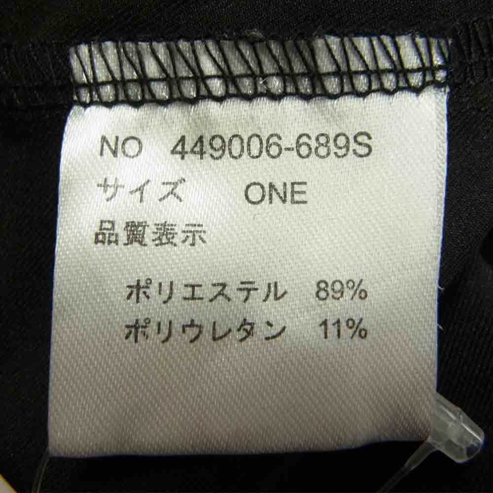 NO ID. ノーアイディ 449006-689S アシンメトリー ジップ ロング シャツ  ブラック系 ONE【新古品】【未使用】【中古】