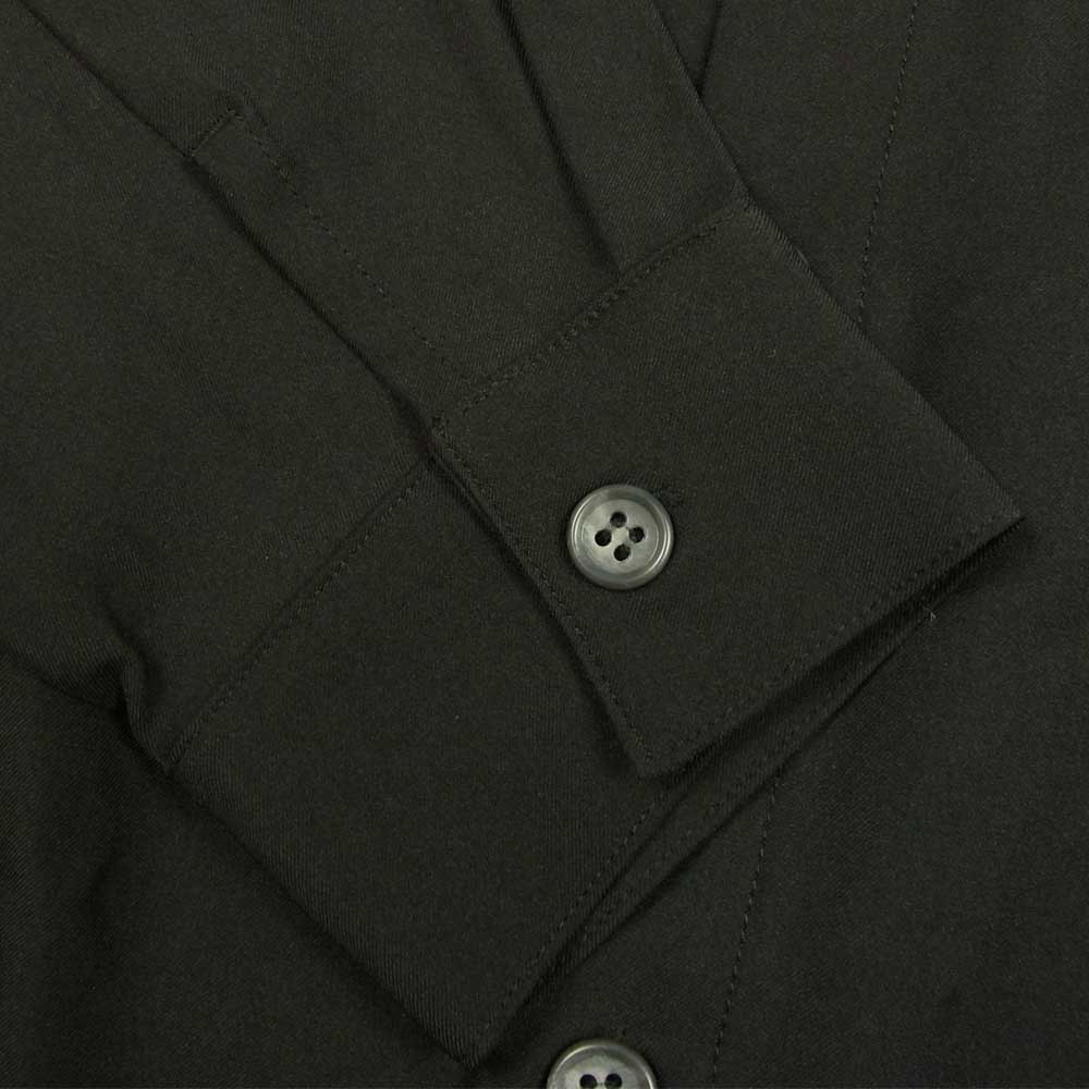 NO ID. ノーアイディ 449006-689S アシンメトリー ジップ ロング シャツ  ブラック系 ONE【新古品】【未使用】【中古】