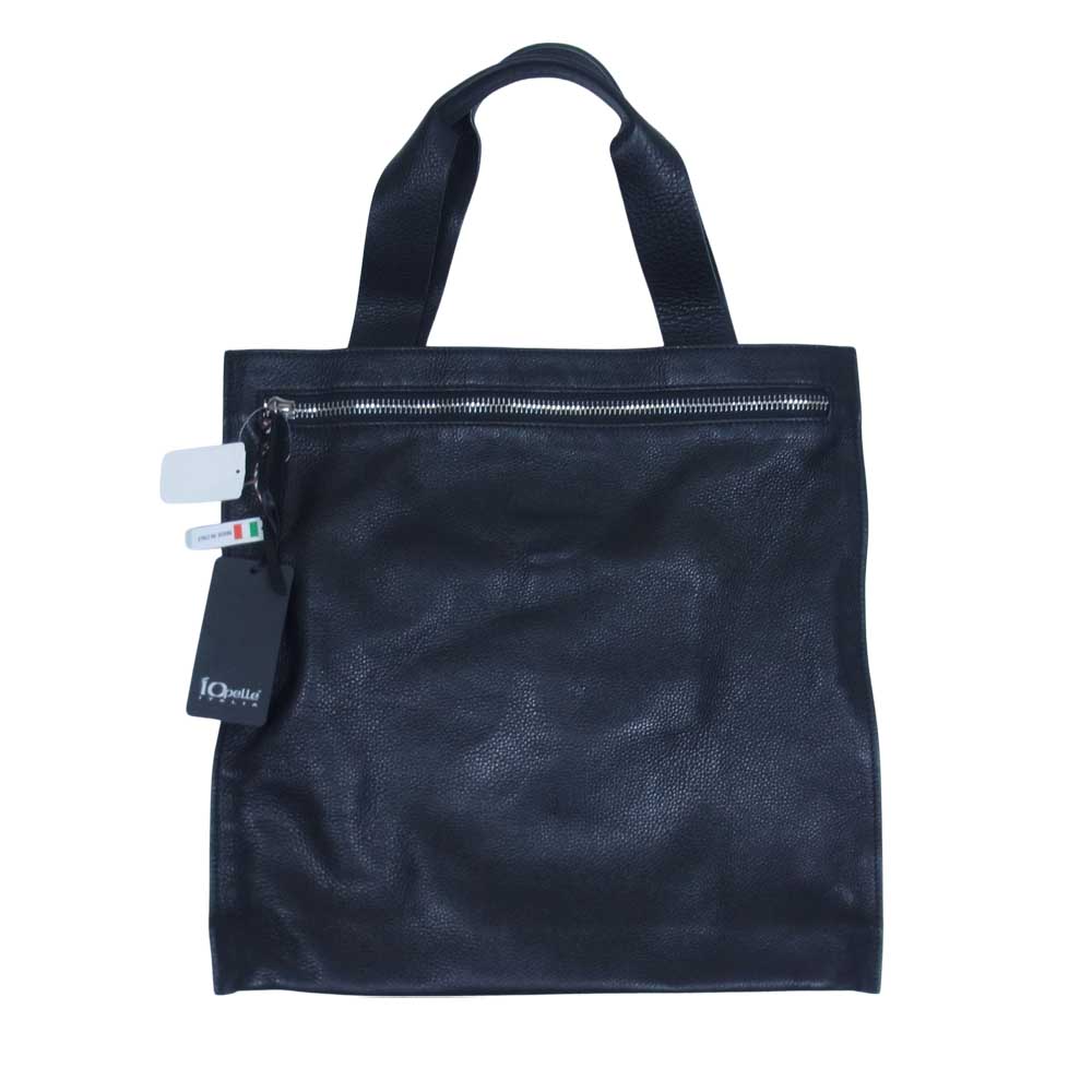 イオペレ グレインレザー トートバッグ ブラック系【新古品】【未使用】【中古】