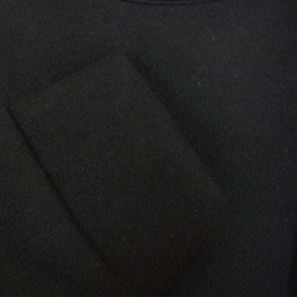 ATTACHMENT アタッチメント 21AW AJ12-262 CASHMERE BREND CLOTH CREWNECK PULLOVER L/S カシミヤ混 ウール カットソー  ブラック系 2【新古品】【未使用】【中古】