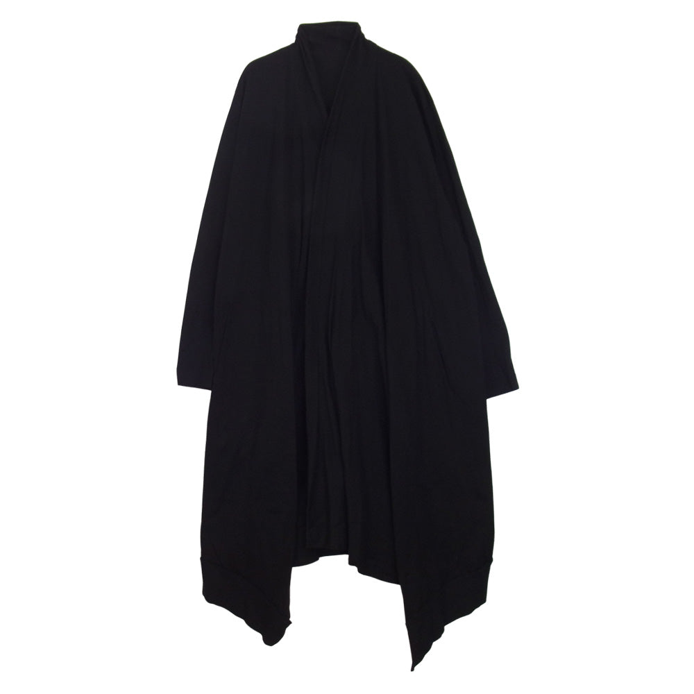 Yohji Yamamoto ヨウジヤマモト GroundY GN-D05-002 Jersey Drape Cardigan ジャージー ドレープ ロング カーディガン ブラック系 3【美品】【中古】