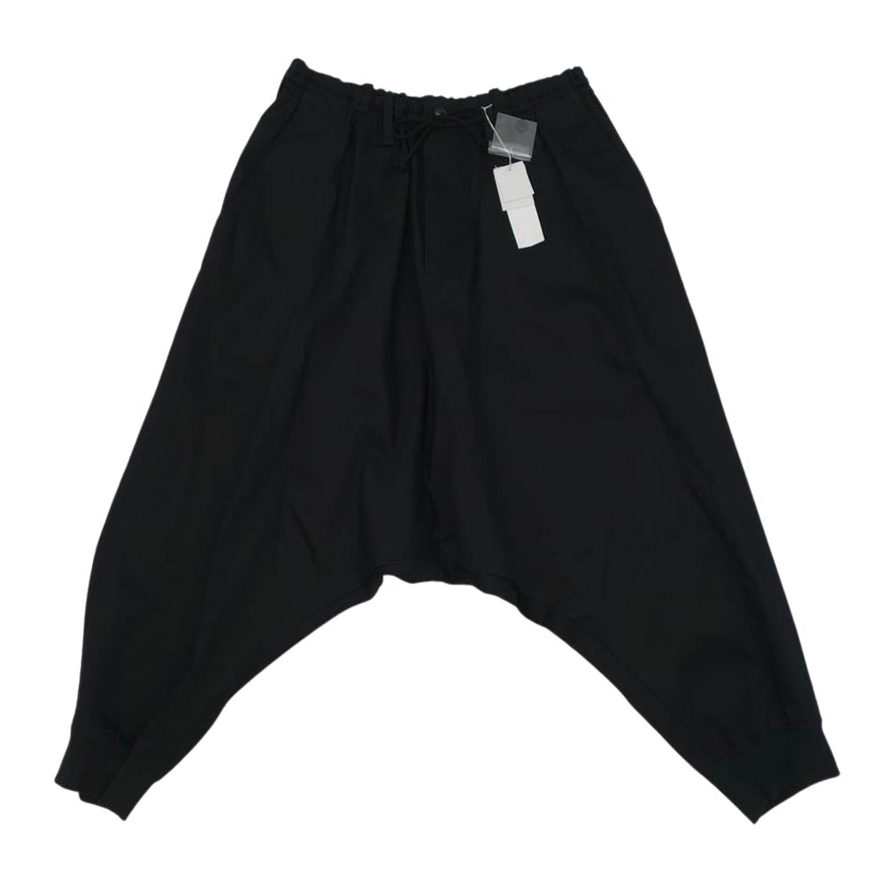 Yohji Yamamoto ヨウジヤマモト S'YTE UM-P44-076 Cotton Twill Hem Rib Balloon Saruel Pants コットンツイル 裾リブ バルーン サルエルパンツ ブラック系 3【新古品】【未使用】【中古】