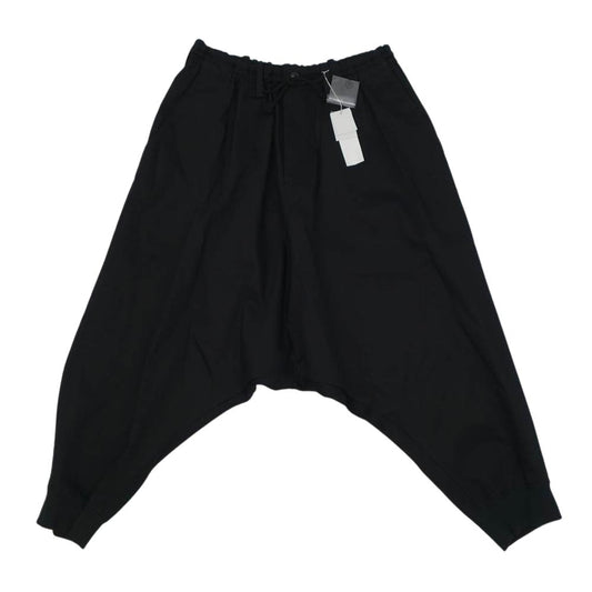 Yohji Yamamoto ヨウジヤマモト S'YTE UM-P44-076 Cotton Twill Hem Rib Balloon Saruel Pants コットンツイル 裾リブ バルーン サルエルパンツ ブラック系 3【新古品】【未使用】【中古】