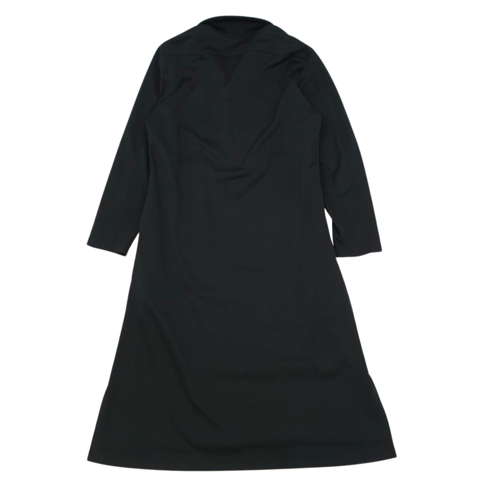Yohji Yamamoto ヨウジヤマモト Ground Y GM-B12-900  Rib Collar Long Shirt ジャージー リブカラー ロング シャツ ブラック系 3【新古品】【未使用】【中古】