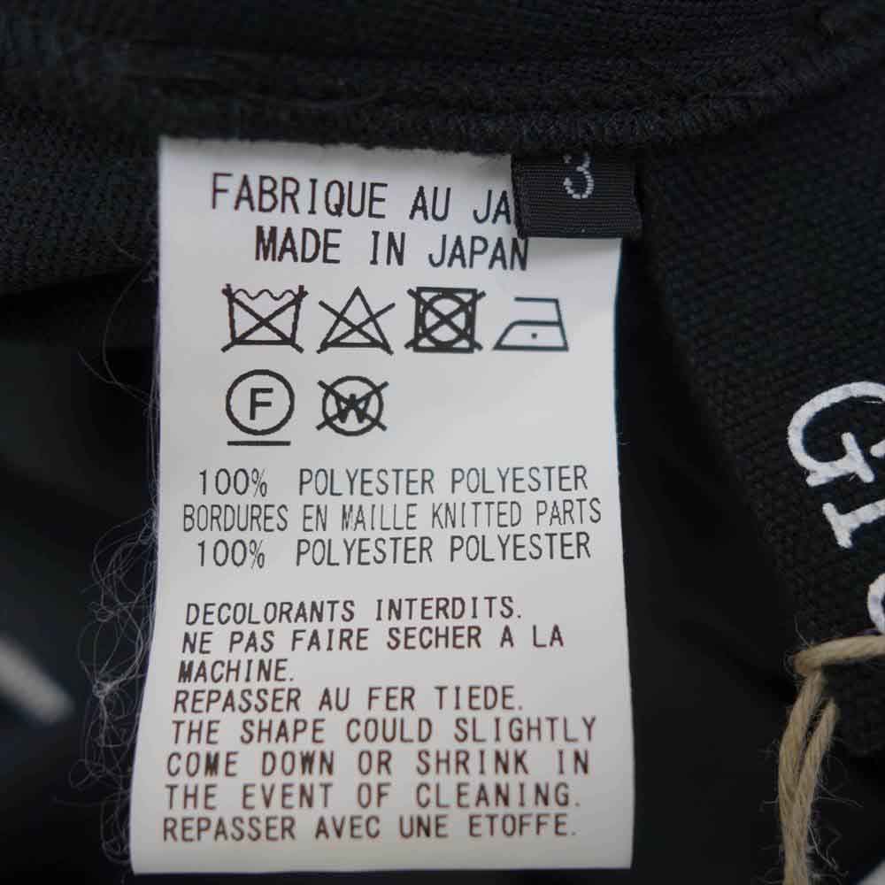 Yohji Yamamoto ヨウジヤマモト Ground Y GM-B12-900  Rib Collar Long Shirt ジャージー リブカラー ロング シャツ ブラック系 3【新古品】【未使用】【中古】