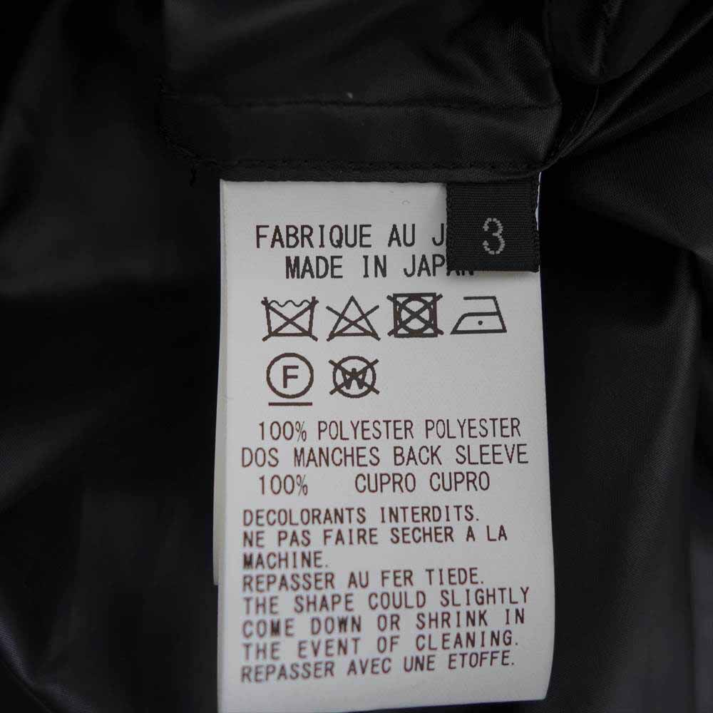 Yohji Yamamoto ヨウジヤマモト GorundY GG-B05-900 Taffeta Rib Collar Long Shirt タフタ リブ カラー ロング シャツ ブラック系 3【新古品】【未使用】【中古】