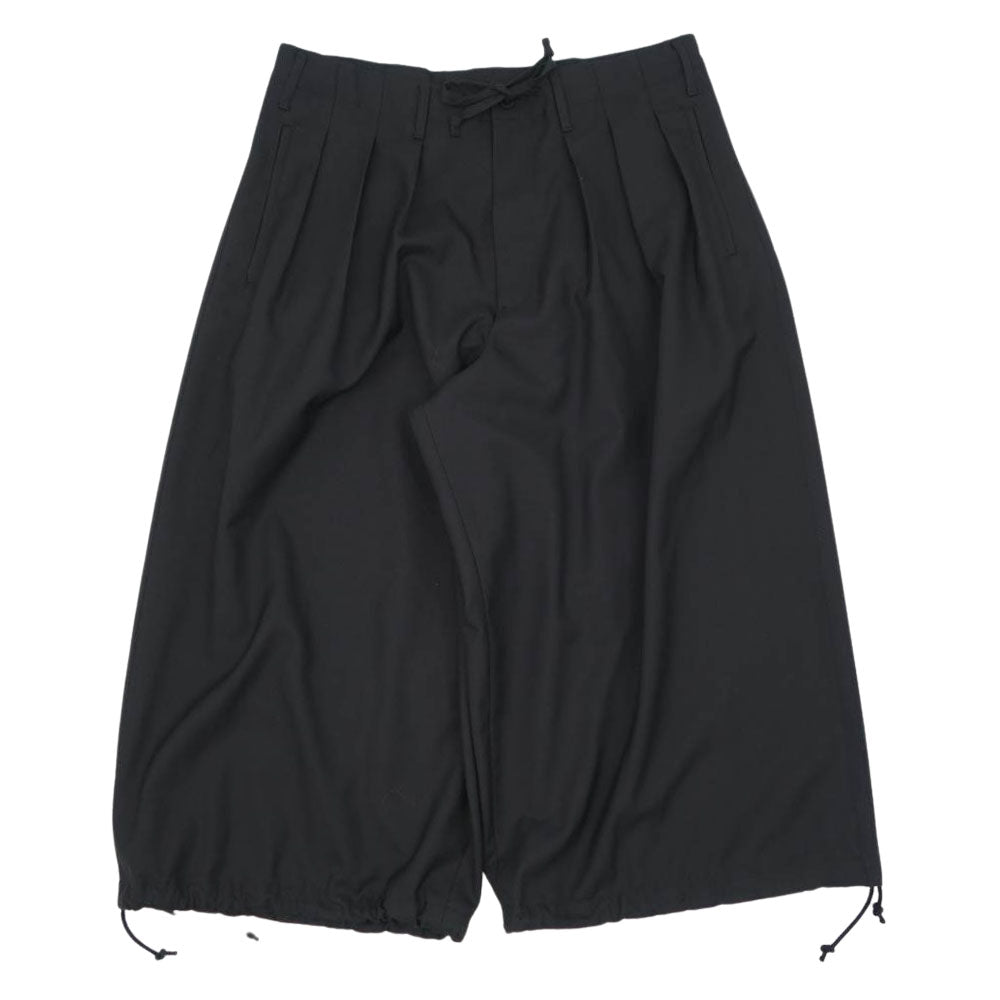Yohji Yamamoto ヨウジヤマモト GroundY GA-P04-100 T/W Gabardine Balloon Pants TWギャバジン バルーン パンツ ブラック系 3【新古品】【未使用】【中古】
