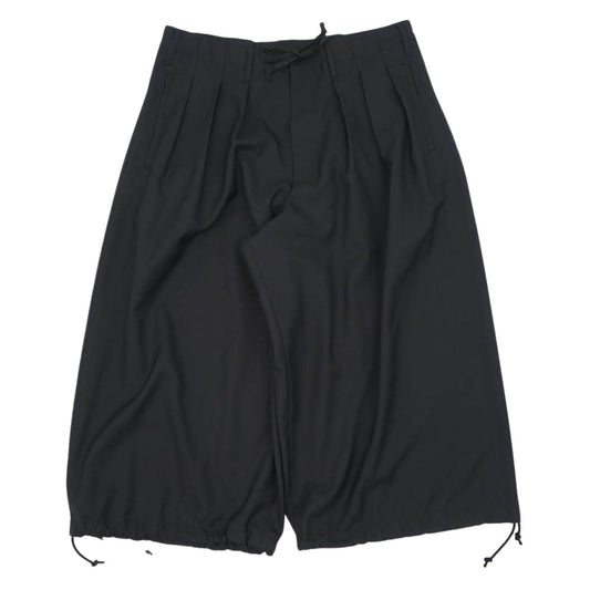 Yohji Yamamoto ヨウジヤマモト GroundY GA-P04-100 T/W Gabardine Balloon Pants TWギャバジン バルーン パンツ ブラック系 3【新古品】【未使用】【中古】