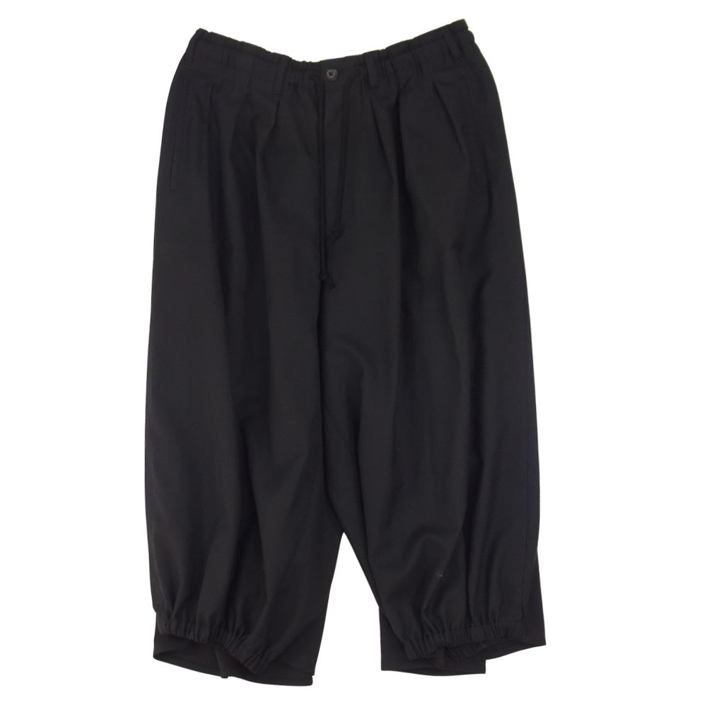 Yohji Yamamoto ヨウジヤマモト GroundY 22SS GG-P06-100 T/W Gabardine Crow pants TWギャバジン カラス パンツ ブラック系 3【新古品】【未使用】【中古】