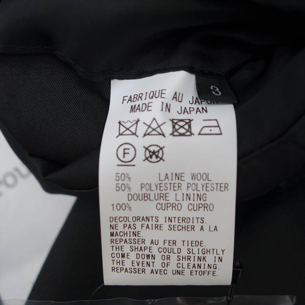 Yohji Yamamoto ヨウジヤマモト GroundY GG-J02-100 T/W Gabardine 1B Jacket TWギャバジン ロング ジャケット ブラック系 3【新古品】【未使用】【中古】