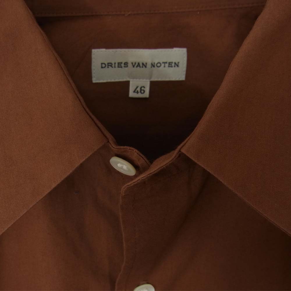 DRIES VAN NOTEN ドリスヴァンノッテン 長袖シャツ ブラウン系 46【中古】