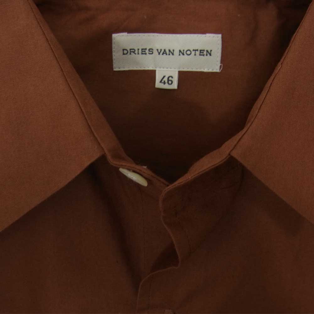 DRIES VAN NOTEN ドリスヴァンノッテン 長袖シャツ ブラウン系 46【中古】