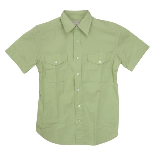 DRIES VAN NOTEN ドリスヴァンノッテン 2ポケット 半袖シャツ ライトグリーン系 50【中古】