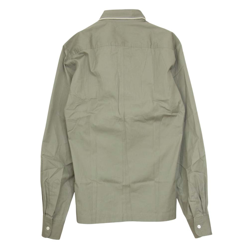 DRIES VAN NOTEN ドリスヴァンノッテン パイピング 長袖 シャツ グレー系 46【中古】