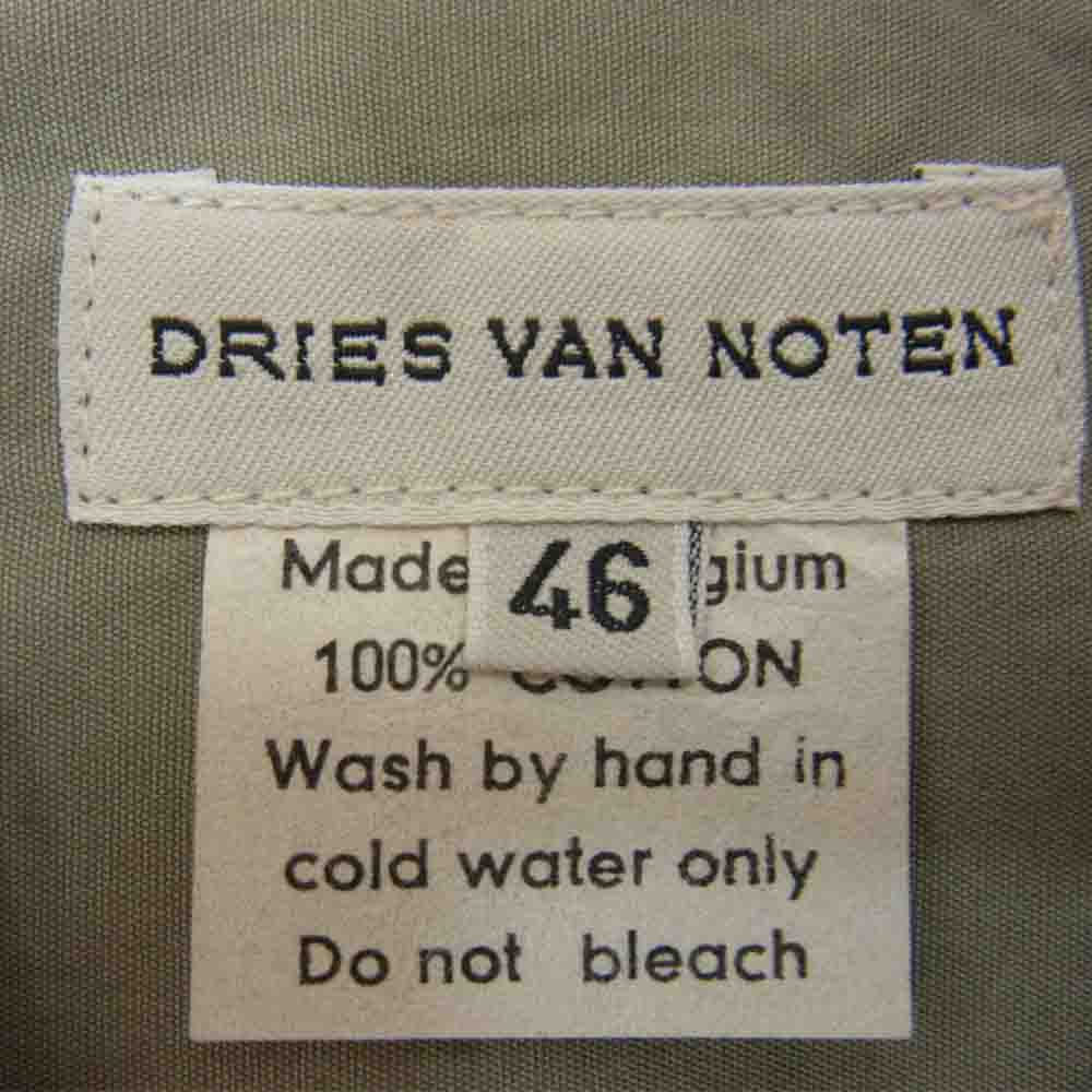DRIES VAN NOTEN ドリスヴァンノッテン パイピング 長袖 シャツ グレー系 46【中古】