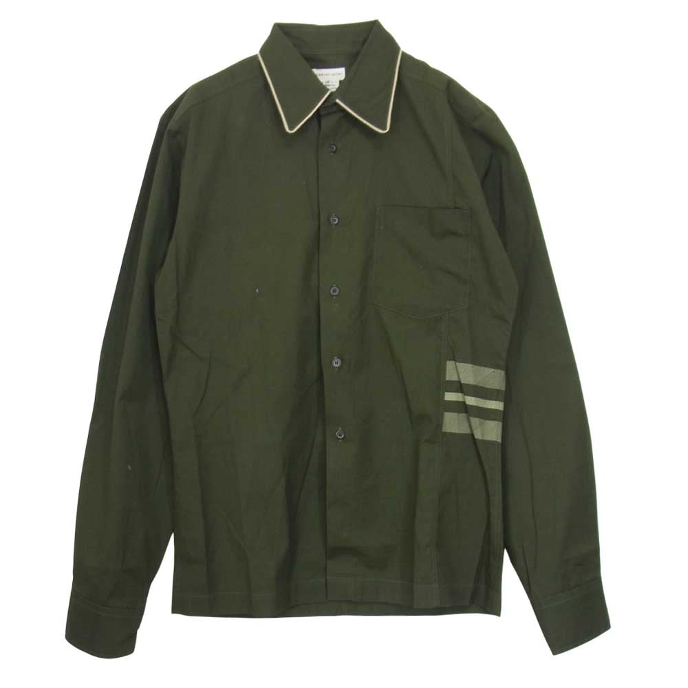 DRIES VAN NOTEN ドリスヴァンノッテン パイピング 長袖 シャツ グリーン系 46【中古】
