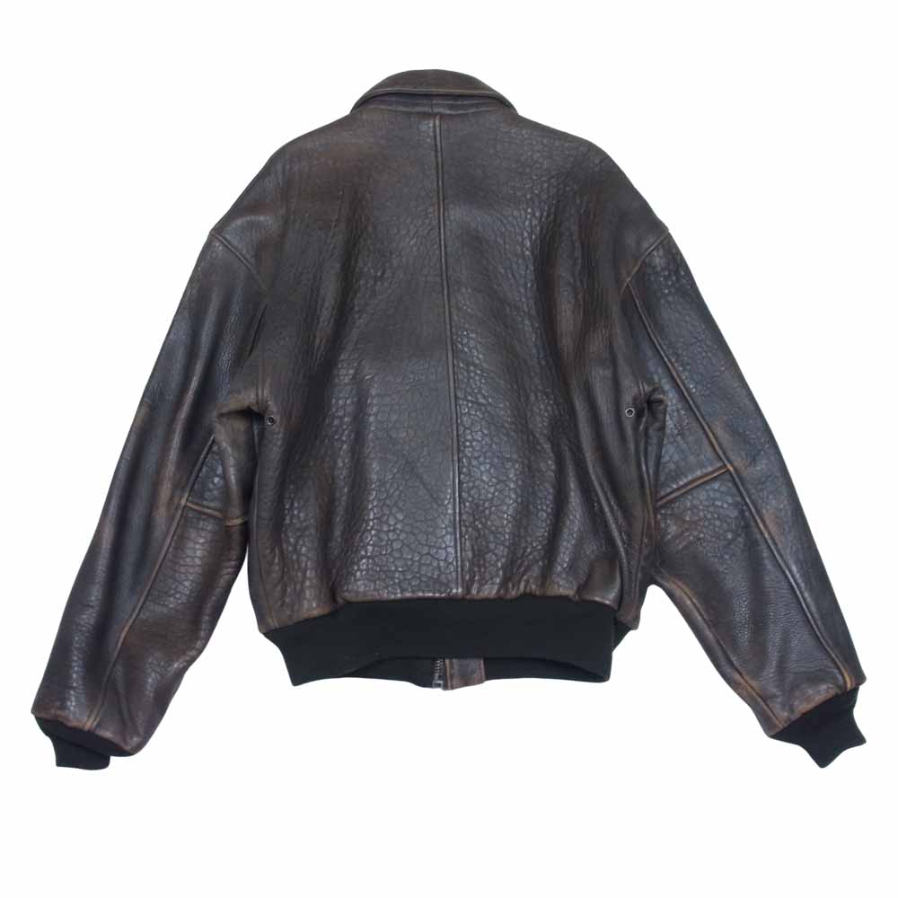 【古着】AVIREX TYPE A-2 レザージャケット XL ダークブラウン AVIREX TYPE A-2 ブラウンレザージャケット 40 L