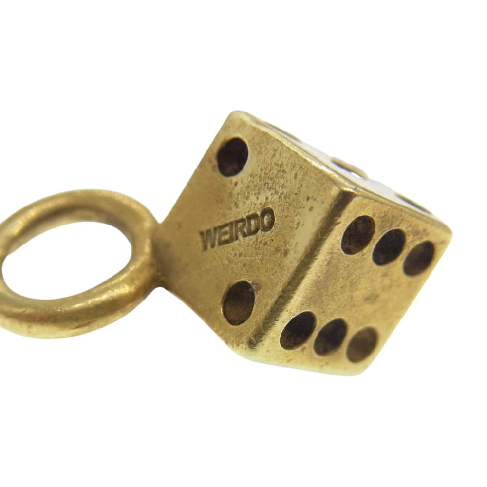 WEIRDO ウィアード DICE PENDANT TOP ダイス ペンダント トップ チャーム 真鍮【中古】