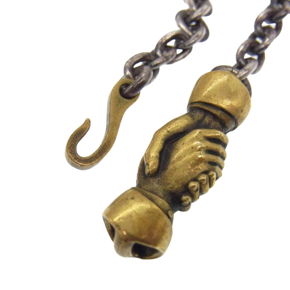 WEIRDO ウィアード シェイクハンド フック チェーン ネックレス シルバー系【中古】