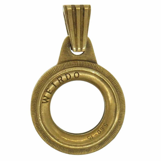 WEIRDO ウィアード BIAS PENDANT TOP バイアス ホイール ペンダント トップ チャーム  ブラスカラー【中古】