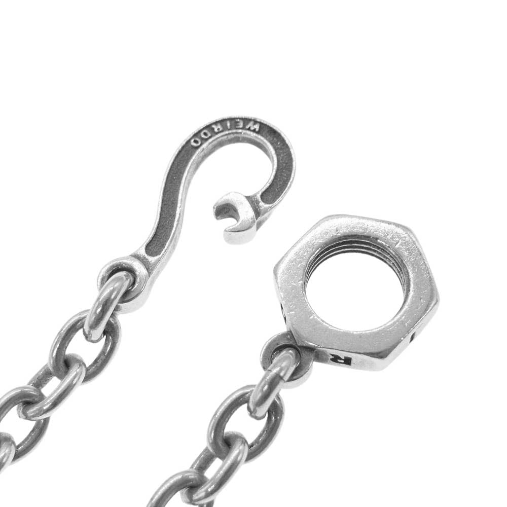 WEIRDO ウィアード NUT-CHAIN ナット フック チェーン ネックレス シルバー系【中古】