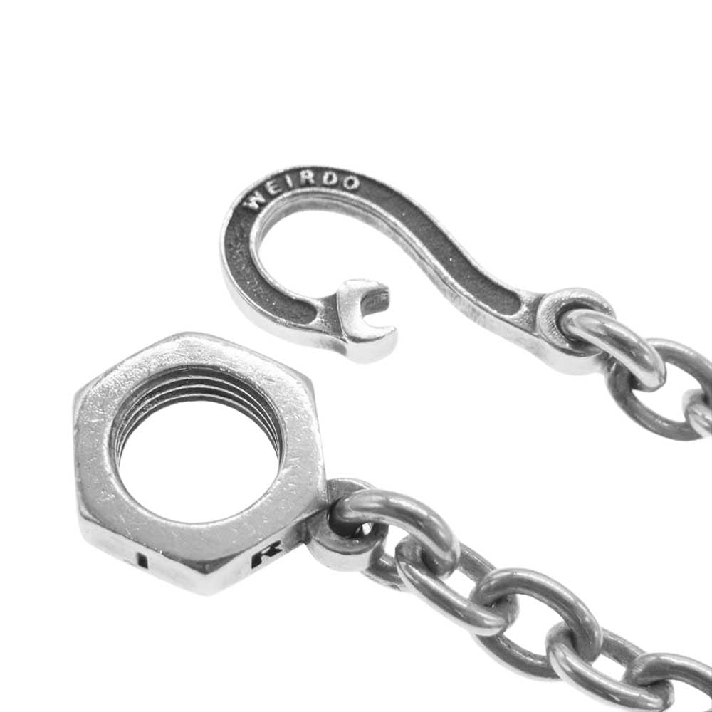 WEIRDO ウィアード NUT-CHAIN ナット フック チェーン ネックレス シルバー系【中古】