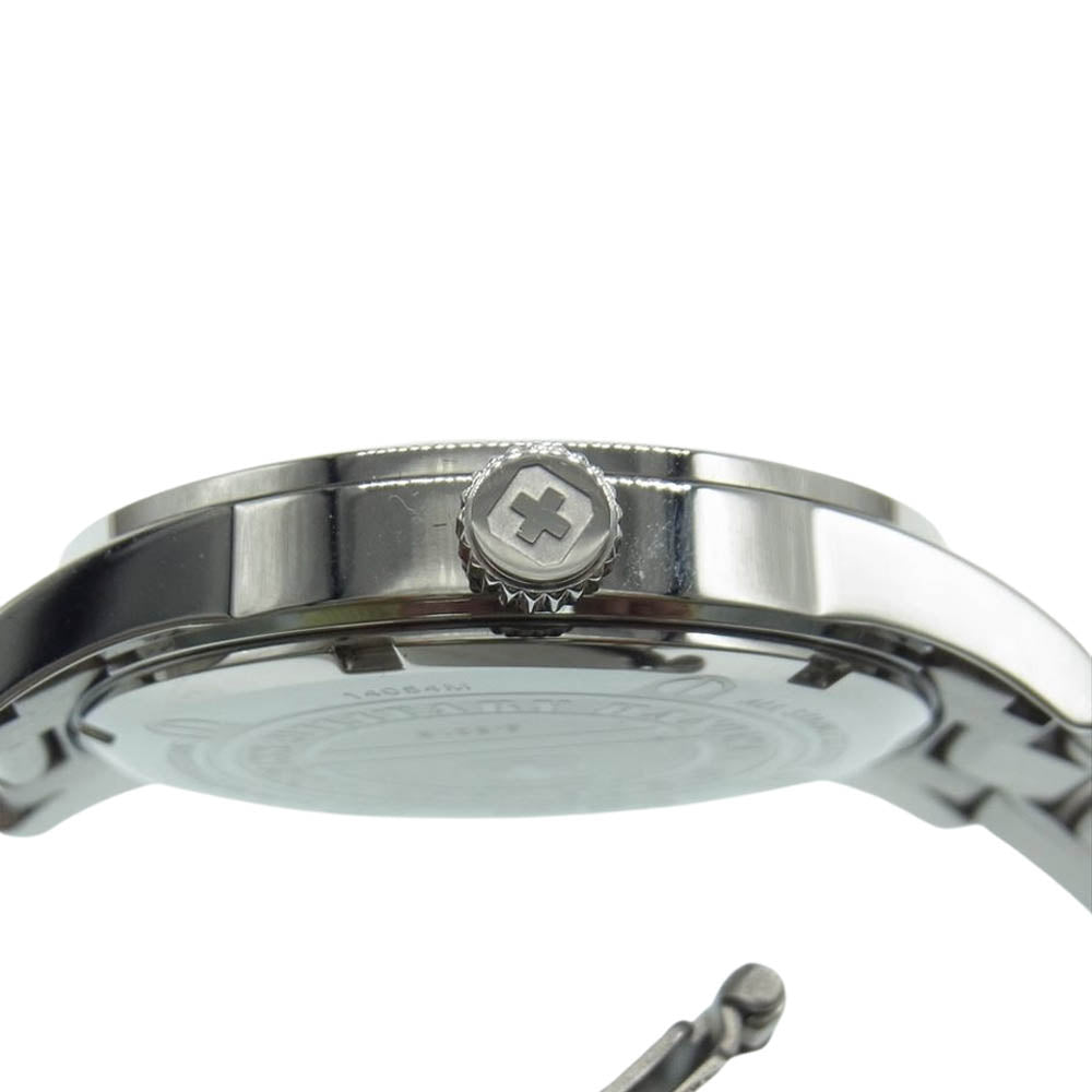 スイスミリタリーハノワ 14054M クォーツ 腕時計 シルバー系【美品】【中古】