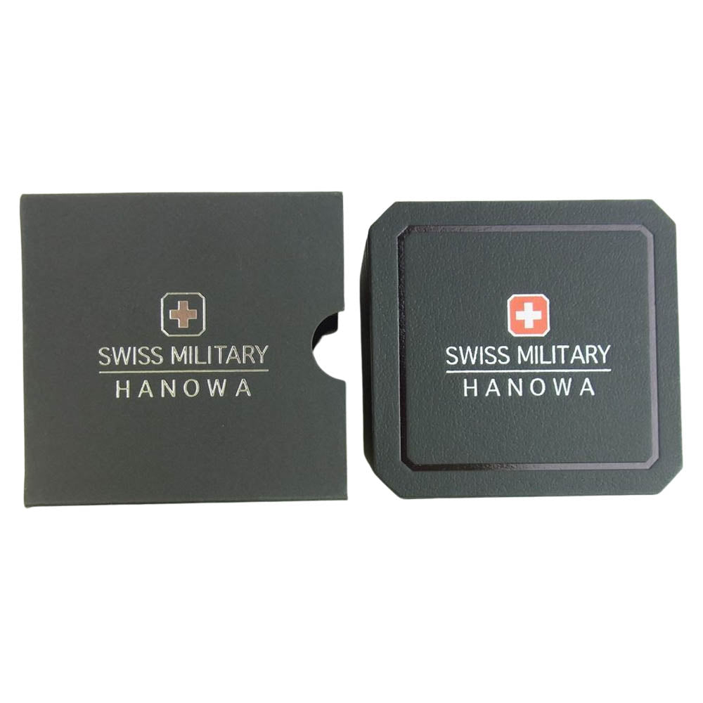 スイスミリタリーハノワ 14054M クォーツ 腕時計 シルバー系【美品】【中古】