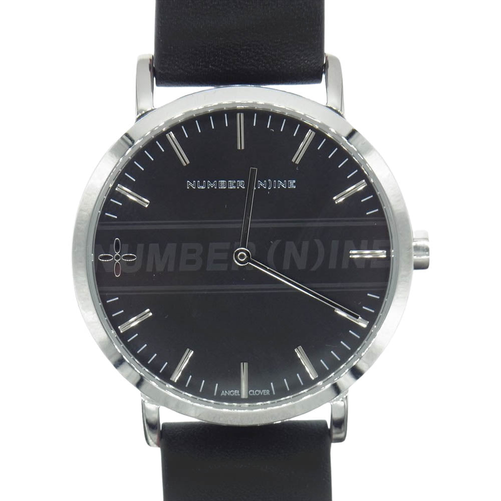 エンジェルクローバー NNR40 × NUMBER (N)INE ナンバーナイン クォーツ 腕時計 ブラック系【美品】【中古】