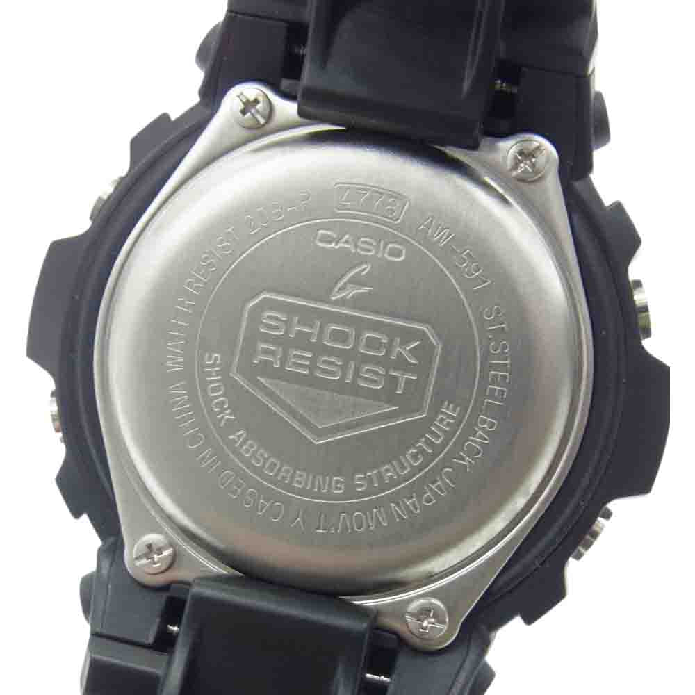 G-SHOCK ジーショック AW-591-2AJF クォーツ 時計 ブラック系【美品】【中古】