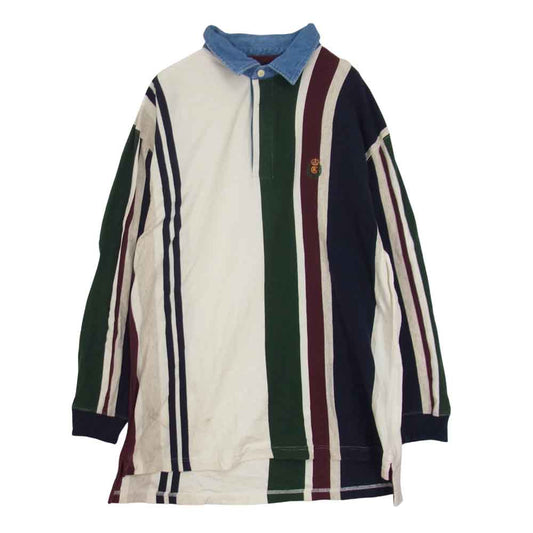 RALPH LAUREN ラルフローレン ヴィンテージ 90s CHAPS 長袖 ポロシャツ マルチカラー系 XL【中古】