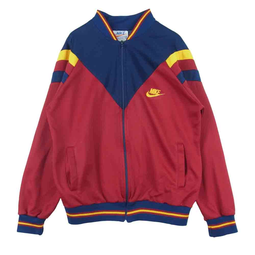 NIKE ナイキ 70s 後期 オレンジ TM タグ トラック ジャケット ジャージ 台湾製 レッド系 ネイビー系 M【中古】