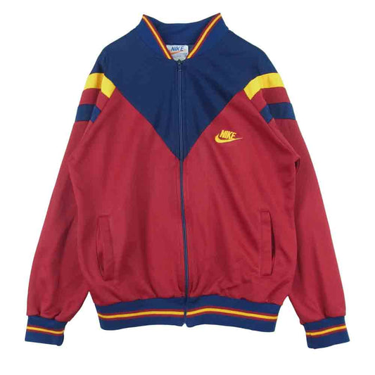 NIKE ナイキ 70s 後期 オレンジ TM タグ トラック ジャケット ジャージ 台湾製 レッド系 ネイビー系 M【中古】