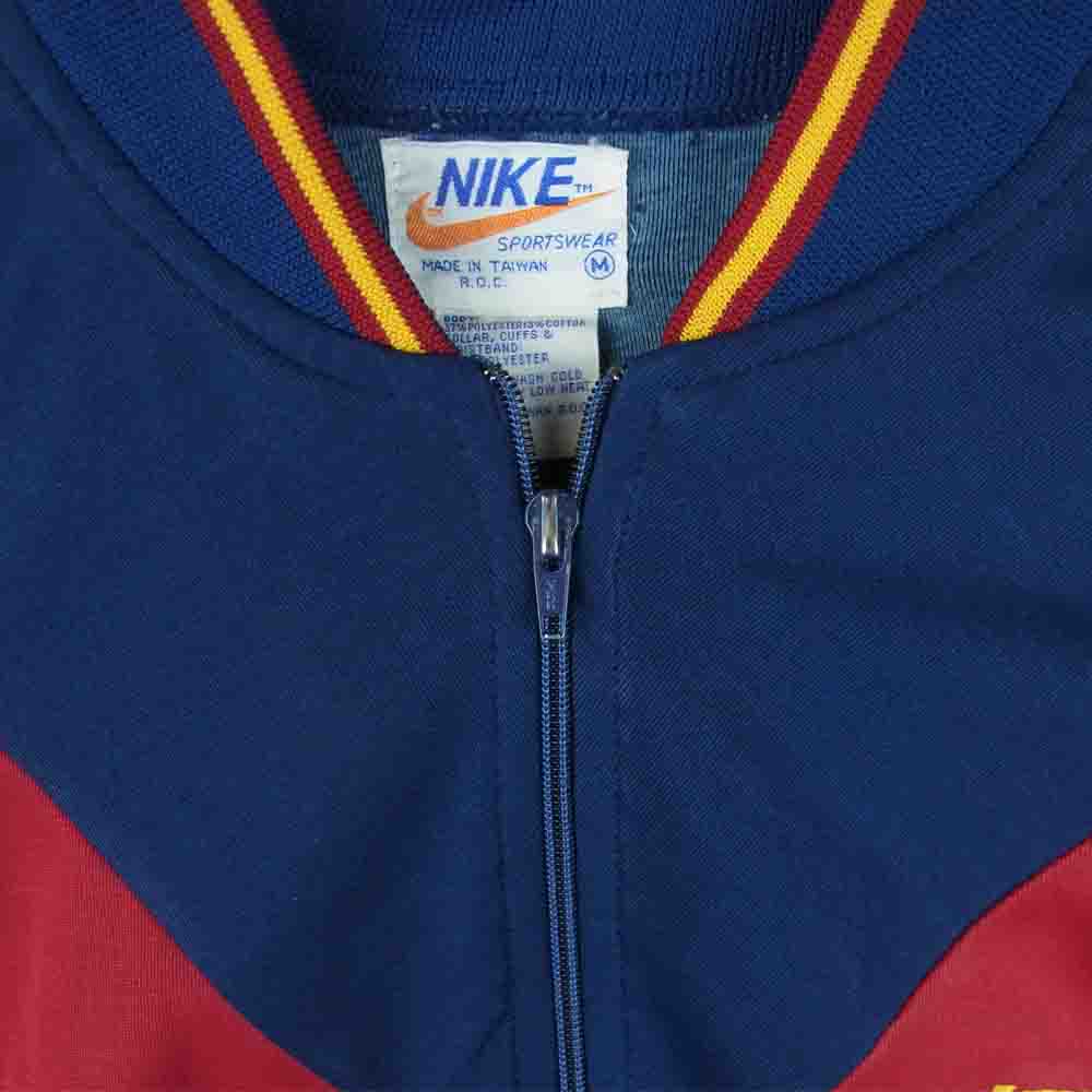 NIKE ナイキ 70s 後期 オレンジ TM タグ トラック ジャケット ジャージ 台湾製 レッド系 ネイビー系 M【中古】