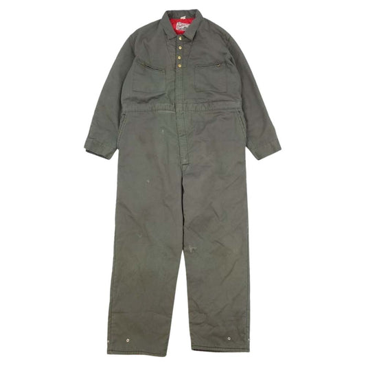 Lee リー ヴィンテージ 70s USA製 キルティングライナー オールインワン ツナギ カーキ系【中古】