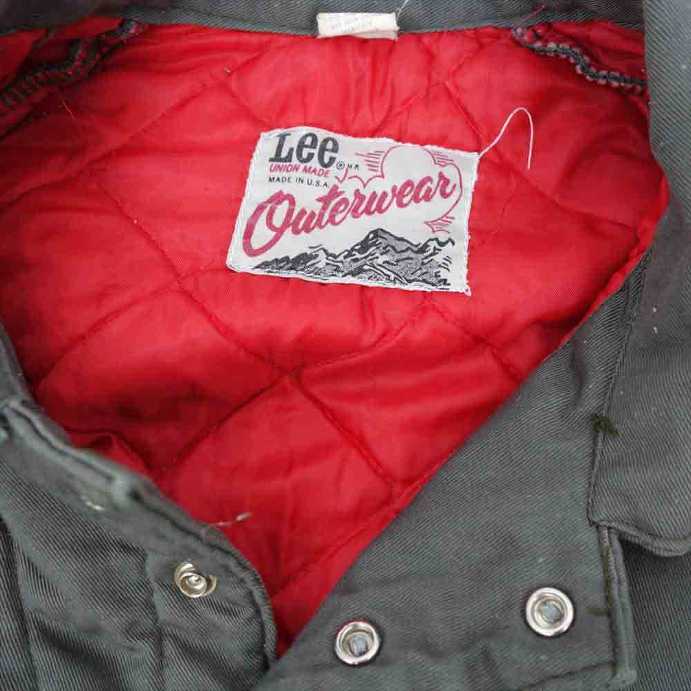 Lee リー ヴィンテージ 70s USA製 キルティングライナー オールインワン ツナギ カーキ系【中古】