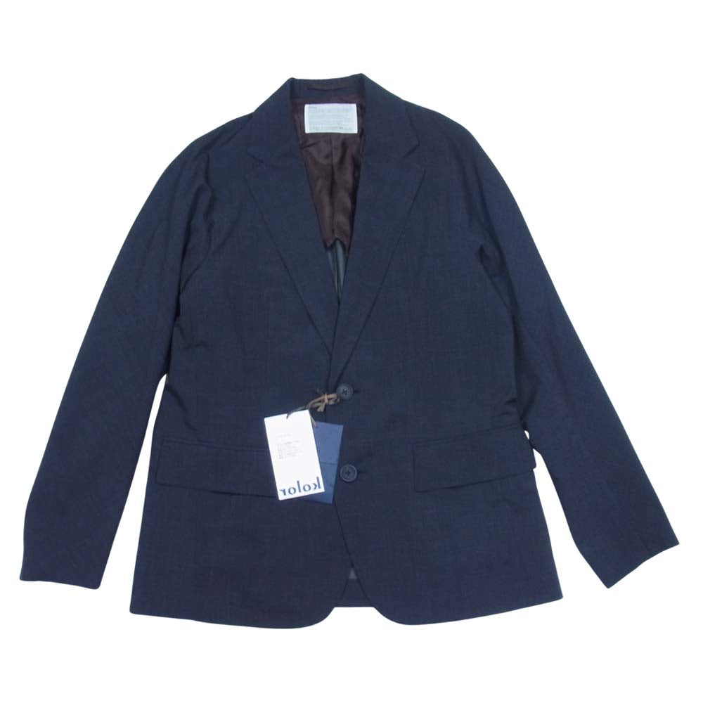 kolor カラー 21SS 21SCM-J02105 ウール タフタ 2B ジャケット ブラック系 1【新古品】【未使用】【中古】