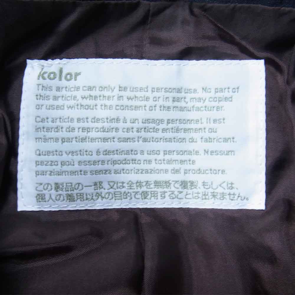 kolor カラー 21SS 21SCM-J02105 ウール タフタ 2B ジャケット ブラック系 1【新古品】【未使用】【中古】