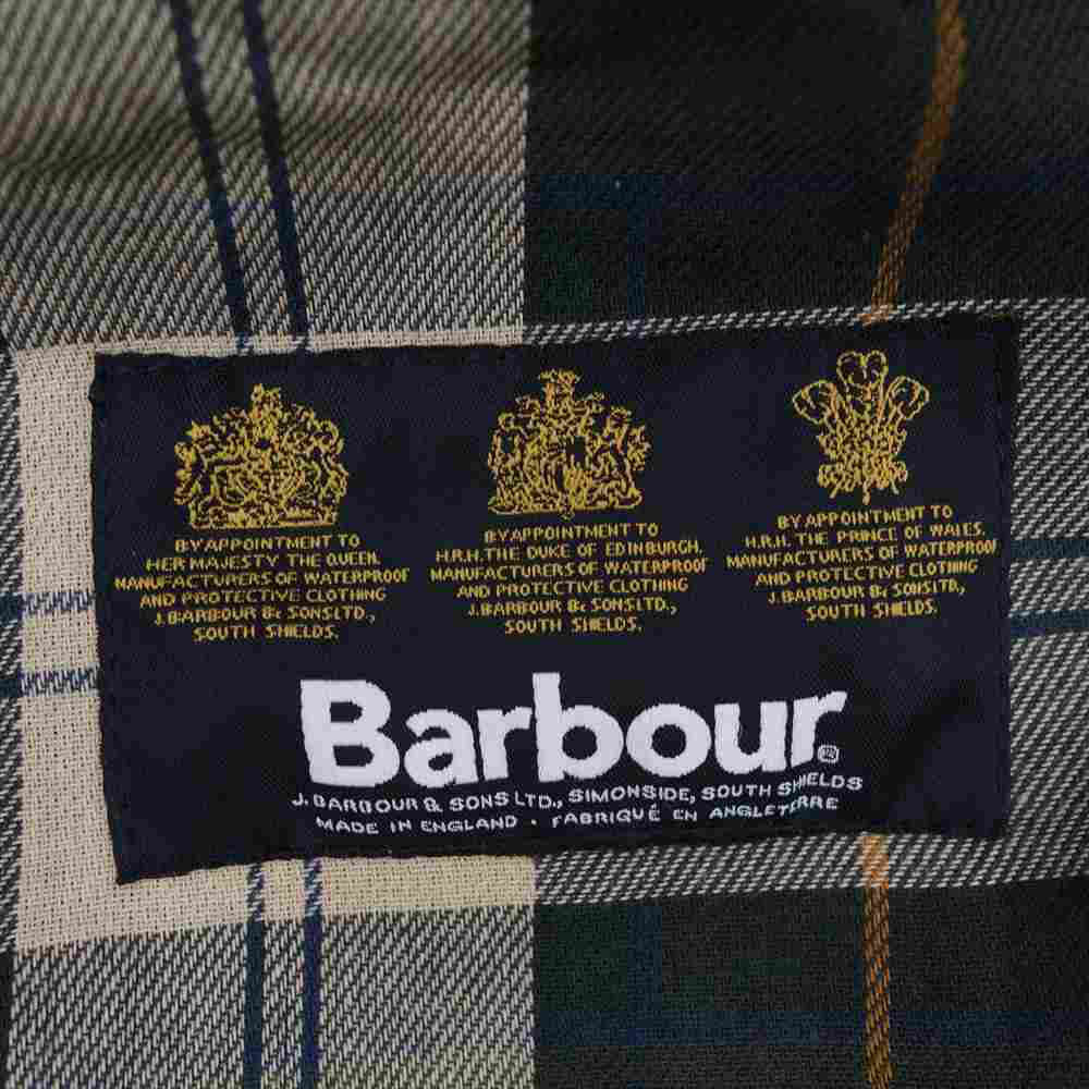 Scye サイ MWX1960SG91 BARBOUR バブアー United Arrows ユナイテッドアローズ Waxed Cotton Adjustable Coat オイルド クロス コート モスグリーン系 38【新古品】【未使用】【中古】