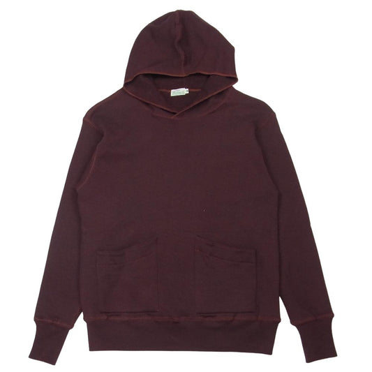 WAREHOUSE ウエアハウス DUCK DIGGER SEPARATE POCKET HOODIE 453 ダッグディガー セパレートポケット セットインフード プルオーバー パーカー ボルドー系 38【中古】