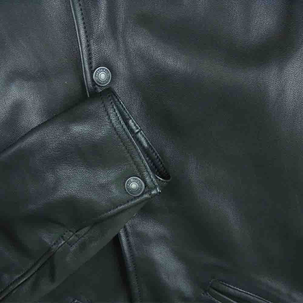 HYSTERIC GLAMOUR ヒステリックグラマー 14AW 0243LB02 GOAT LEATHER COACH JKT ゴート レザー コーチ ジャケット ブラック系 S【中古】
