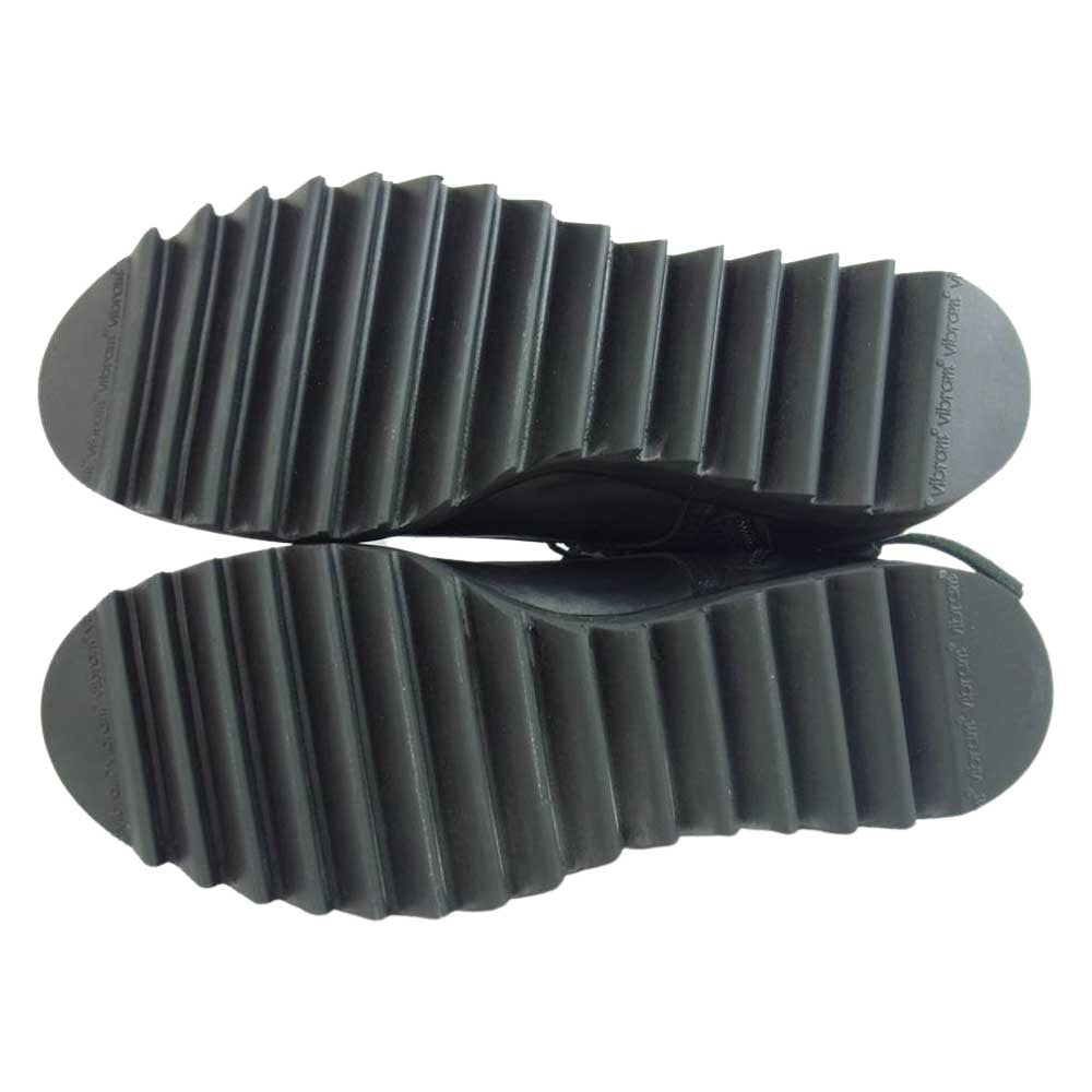 アルジス クリスタ 62326 シャークソール 7アイレット レースアップ サイドジップ ブーツ ブラック系 43【新古品】【未使用】【中古】