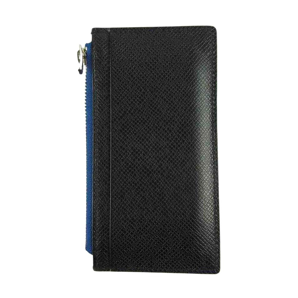 PELLE MORBIDA ペッレモルビダ PMO-BA315 Barca バルカ 薄マチ ミニウォレット ブラック系【美品】【中古】