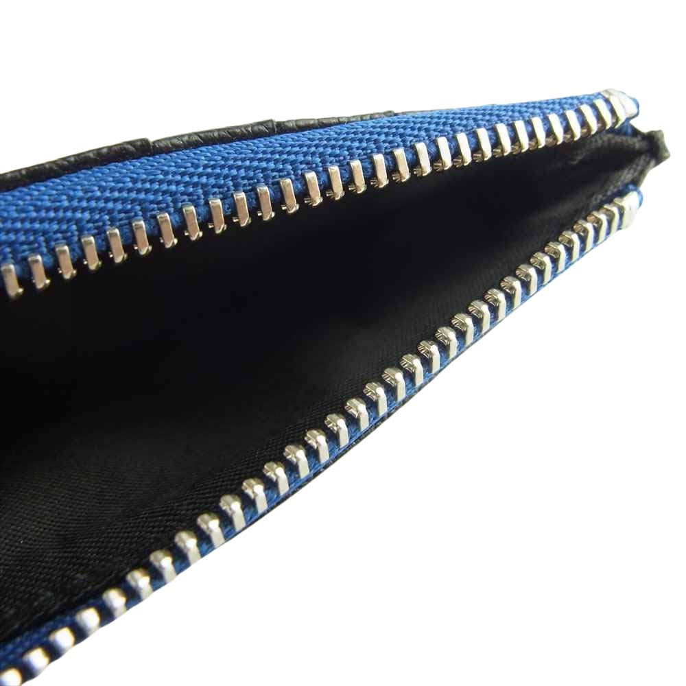 PELLE MORBIDA ペッレモルビダ PMO-BA315 Barca バルカ 薄マチ ミニウォレット ブラック系【美品】【中古】